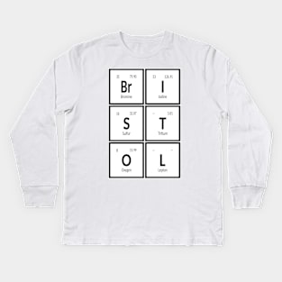 Bristol City Table of Elements Kids Long Sleeve T-Shirt